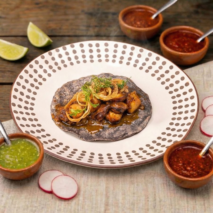 Taco de hongos